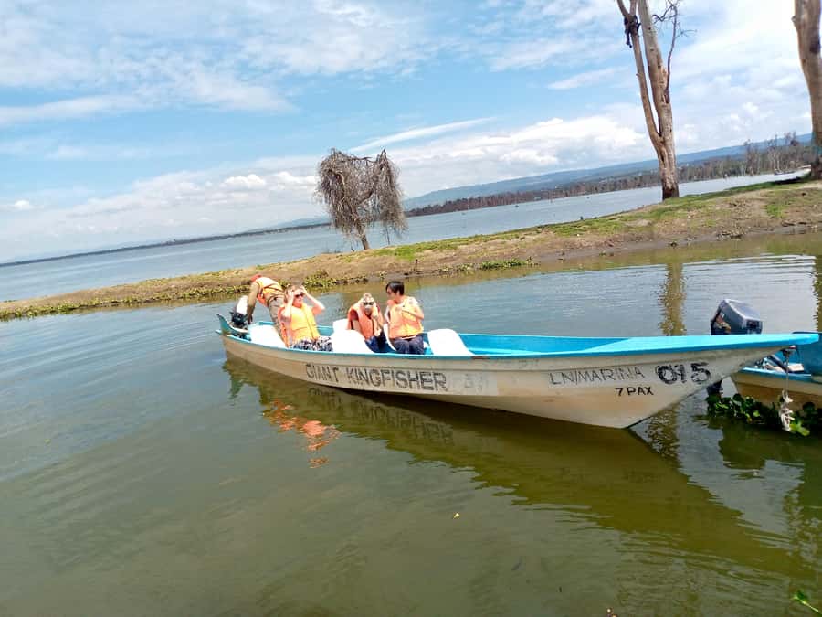 Crescent Island And Boat Ride Day Trip - Crossing freshwater Lake Naivasha by boat