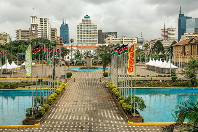 Day tour at the Nairobi city center - Looking over the city from KICC