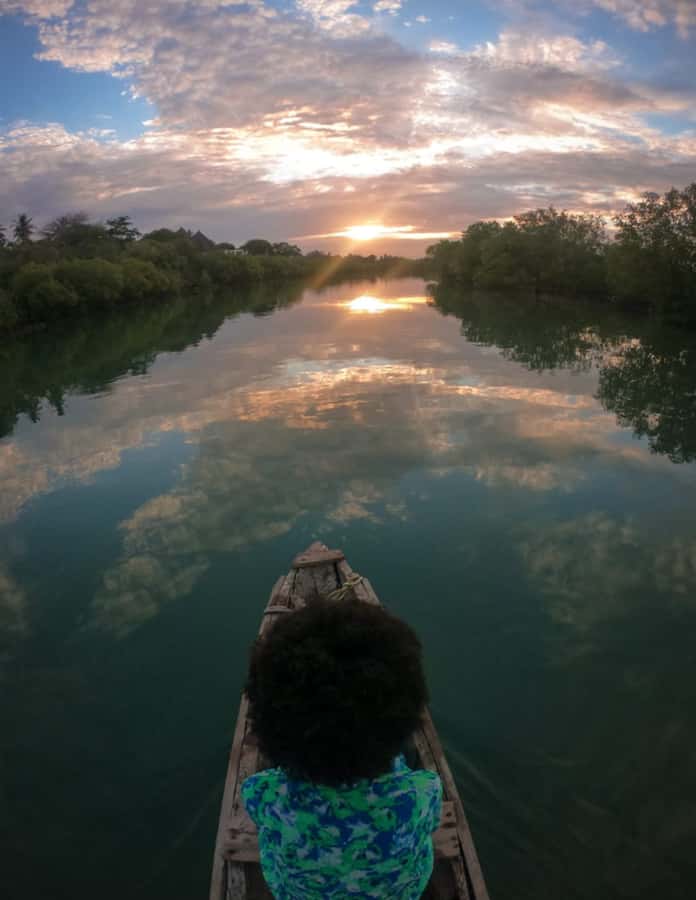 Diani Beach: Sunset Dhow Cruise with Dinner - From Estuary Beach Restaurant to the river