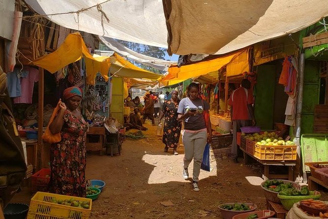 Explore local Market matatu ride & Make Kenyan Cuisines with a home cook - Shopping for fresh ingredients at a local market