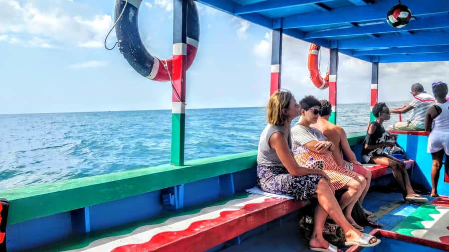 From Mombasa: Watamu Marine Park & Sudi Island Excursion - A glass-bottomed boat over the coral