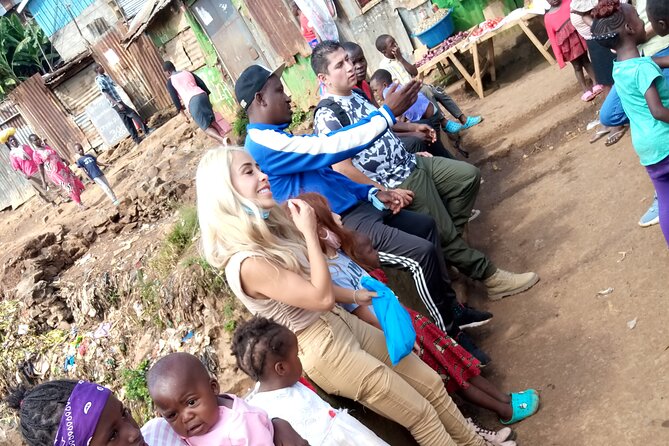 Kibera slum tour with Lucas - Seeing Kibera from the old railway line