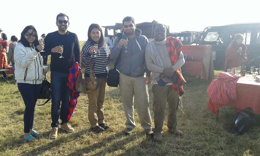Maasai Mara: Hot Air Balloon Safari & Champagne Breakfast - Sunrise from a balloon over the Maasai Mara