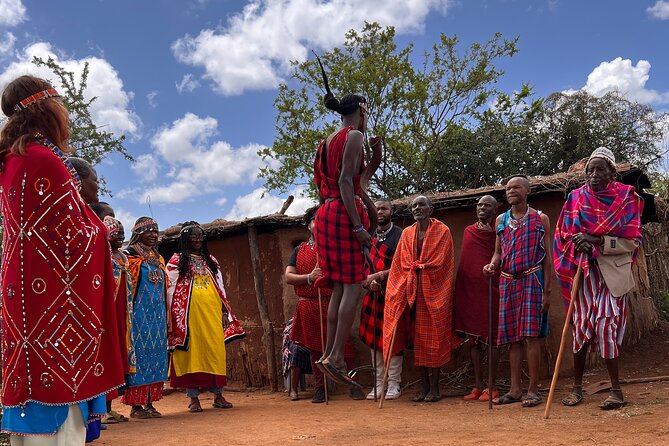 Masai village Cultural afternoon Experience - The welcome and warrior dance