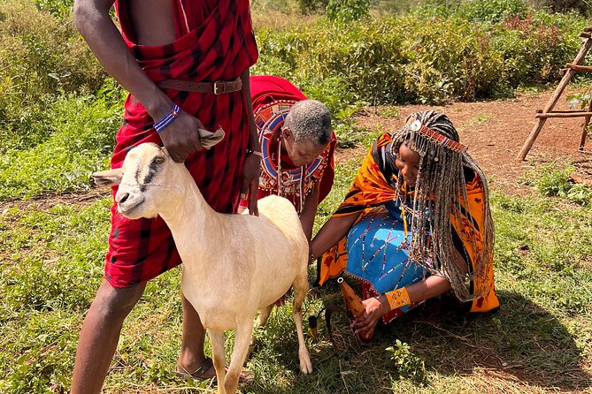 Masai village Cultural afternoon Experience - Cooking, beadwork, and goat milking