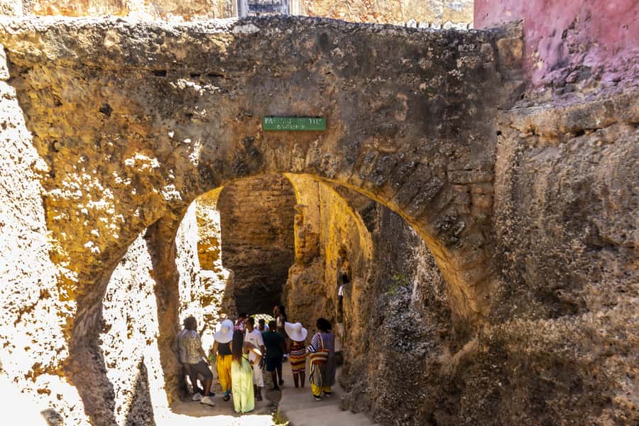Mombasa City Tour: Fort Jesus Museum, Old Town & Haller Park - Walking through Old Town Mombasa