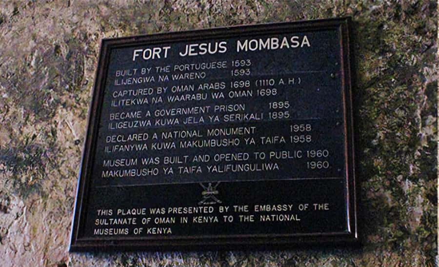 Mombasa: Historical Guided city tour. Old town, Fort Jesus - Meeting at the Elephant Tusks at 10:45 a.m.