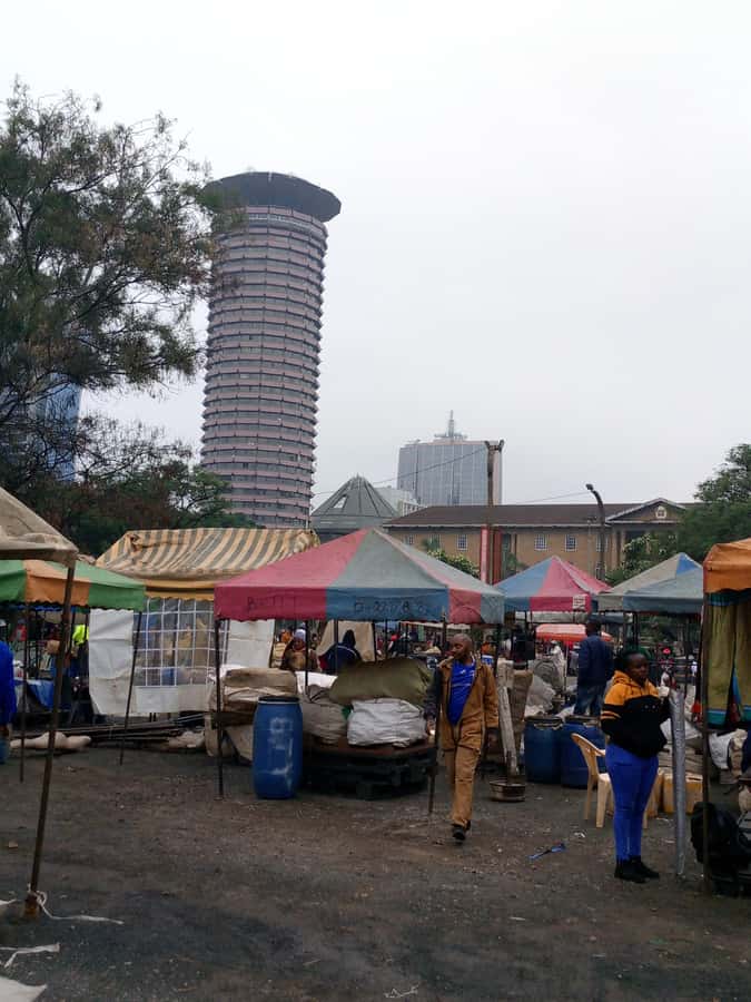 Nairobi city walking and historical tour - KICC and Nairobi from above