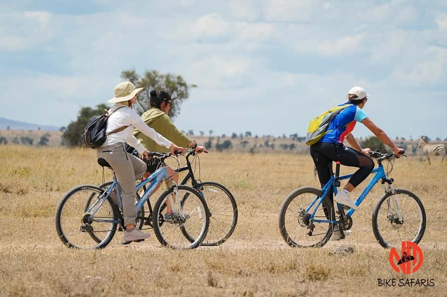 Nairobi: E-Bike/Cycling Wildlife Safari with Transfer & meal - A three-course meal by the river