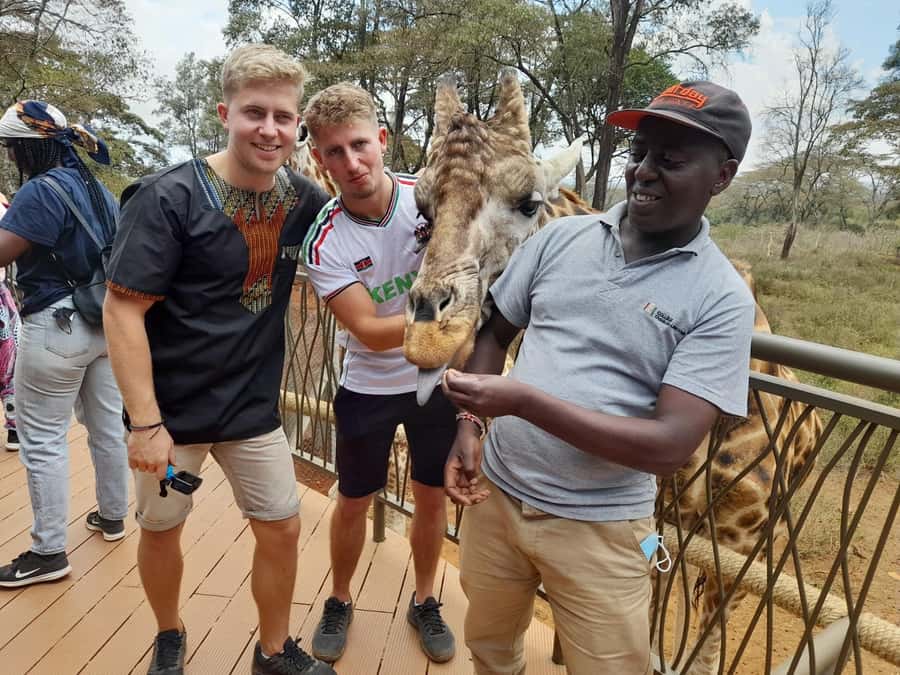 Nairobi:Nairobi national park,David sheldrick,GiraffeCenter - Meeting the giraffes at the Giraffe Centre