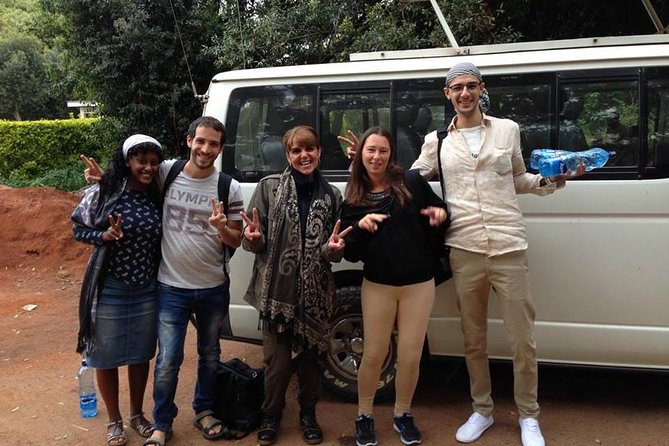 Nairobi National Park, Giraffe Center & Karen Blixen Museum - Feeding conservation at the Giraffe Centre
