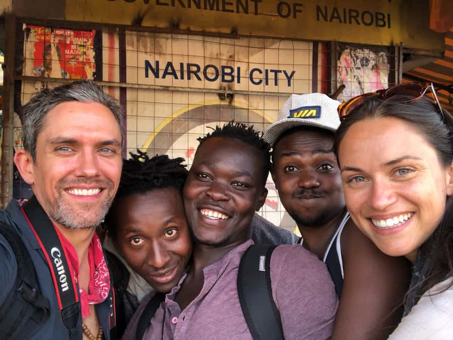 Nairobi Storytelling Tour with Former Street Kids - Meeting the guides beside Kencom Bus Station