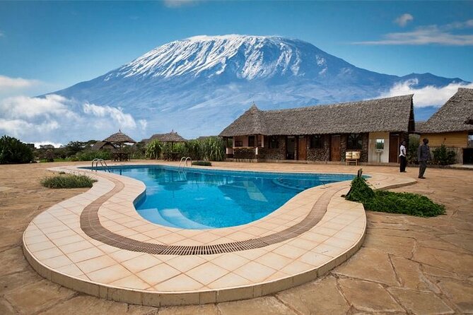 Overnight Amboseli National Park Safari from Nairobi - The lodge, dinner, and Kilimanjaro views