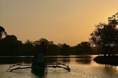 Sunset Canoe Tour on a River within the Mangroves