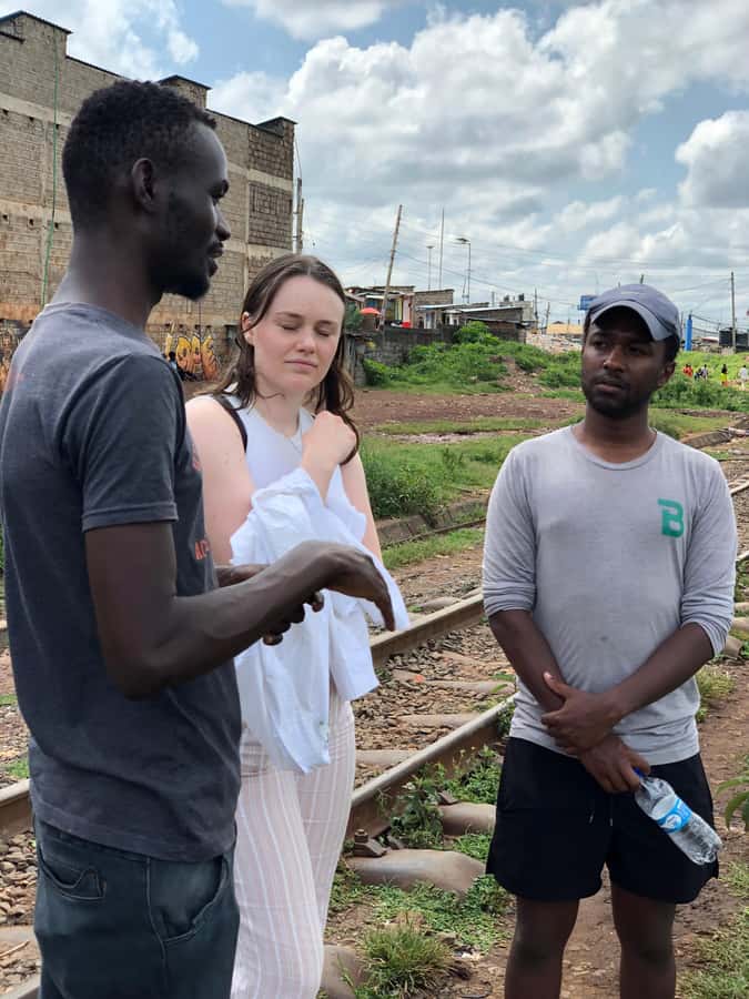 vibrant kibera slum tour - Meeting at Equity Ayani